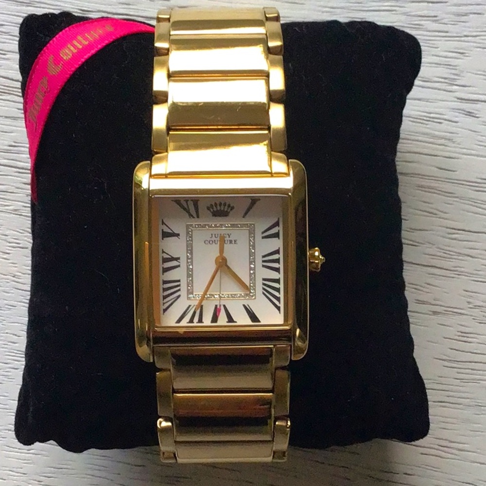 Juicy Couture Darby Gold-Tone Tank Watch